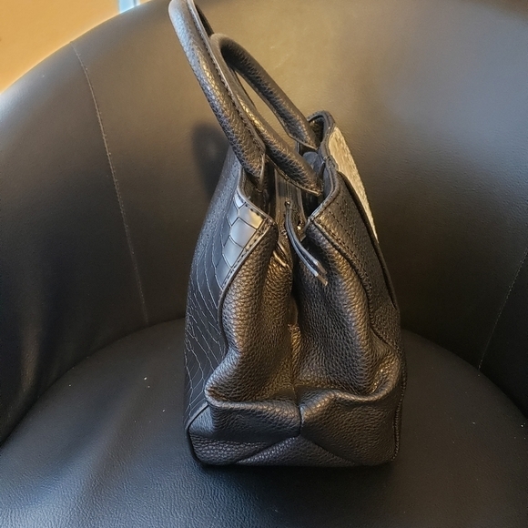 Sergio Ferretti Croc Embossed Classic Satchel - Picture 5 of 13